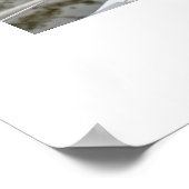 Rood Wit Blauw Bloemen Begrafenisbord Poster (Hoek)