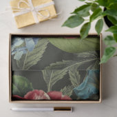Rood wit blauw bloemen-boeket decoupage tissuepapier (Geschenk)