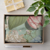 Rood-wit-blauw bloemen-boeket ontkoppeling tissuepapier (Geschenk)