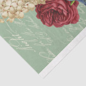 Rood-wit-blauw bloemen-boeket ontkoppeling tissuepapier (Detail)