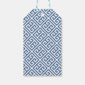 Rood wit blauw bloemen Ginger Jar Baby shower Cadeaulabel (Achterkant)