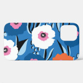 Rood Wit Blauw: Bloemen Scandinavisch. Case-Mate iPhone Case (Achterkant (horizontaal))