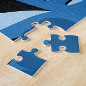 Rood Wit Blauw: Bloemen Scandinavisch. Legpuzzel (Zijkant)