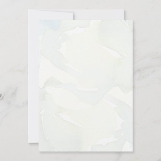 Rood Wit Blauw Bloemengroen Christelijk Bruiloft Kaart (Achterkant)