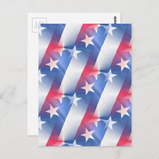 rood wit blauw briefkaart (Voorkant / Achterkant)