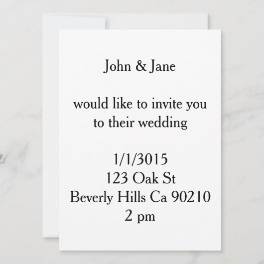 rood wit blauw bruiloft uitnodiging (Achterkant)