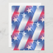 rood wit blauw bruiloft uitnodiging (Voorkant / Achterkant)