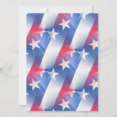 rood wit blauw bruiloft uitnodiging (Voorkant)