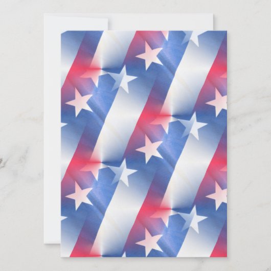 rood wit blauw bruiloft uitnodiging (Voorkant)