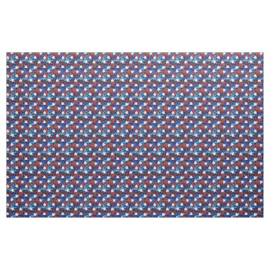 Rood Wit Blauw Camo Pattern Afstuderen Stof (Yard (91,4 cm))
