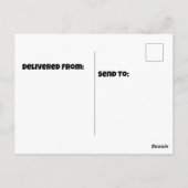 rood wit blauw camouflage briefkaart (Achterkant)