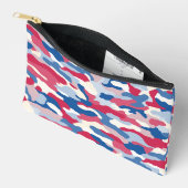 Rood Wit & Blauw Camouflage Klein Etui (Open)