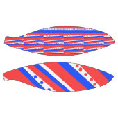 Rood Wit Blauw Cirkels Strepen Basketbal (Panelen)