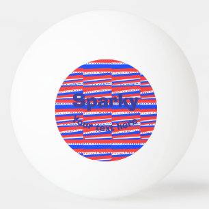 Rood Wit Blauw Cirkels Strepen Ping Pong Bal Pingpongbal