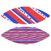 Rood Wit Blauw Cirkels Stripes Football (Panelen)