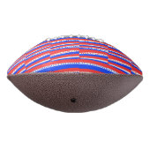 Rood Wit Blauw Cirkels Stripes Football (Gedraaid 270)