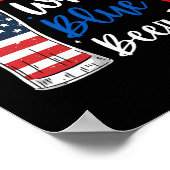 Rood Wit Blauw En Ook Bier Grappige 4e Juli Top Poster (Hoek)