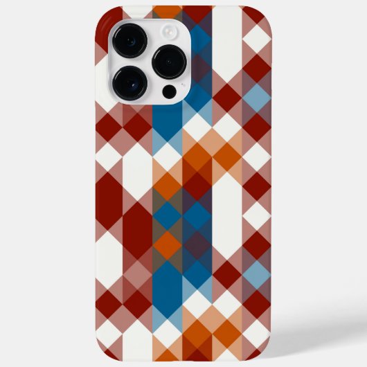 rood wit blauw en oranje geometrisch Case-Mate iPhone case (Achterkant)