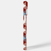 rood wit blauw en oranje geometrisch Case-Mate iPhone case (Achterkant / Rechts)