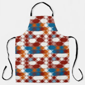 rood wit blauw en oranje geometrisch schort (Voorkant)