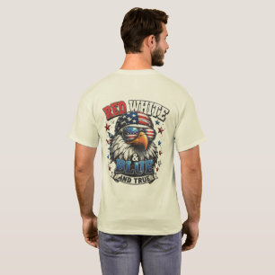 Rood Wit Blauw en Ware Adelaar Heren T-Shirt T-shirt