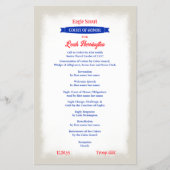 Rood, Wit, Blauw Ereraadsprogramma Flyer (Voorkant)