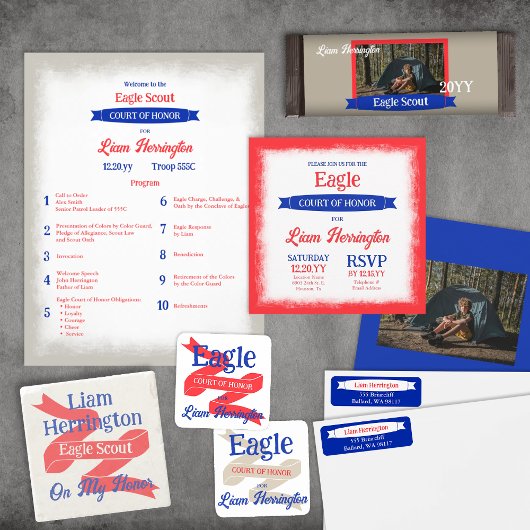 Rood, Wit, Blauw Ereraadsprogramma Flyer