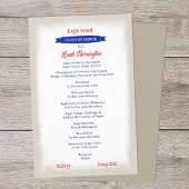 Rood, Wit, Blauw Ereraadsprogramma Flyer