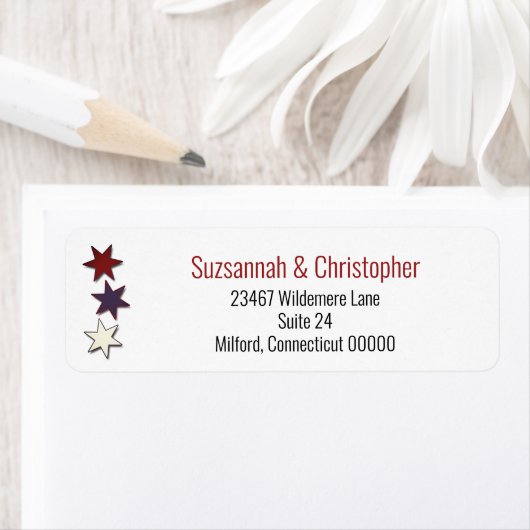 Rood wit blauw etiket links rand (Insitu)