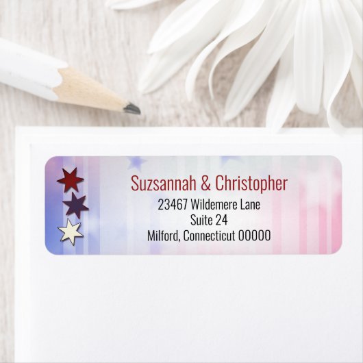 Rood wit blauw etiket links rand (Insitu)