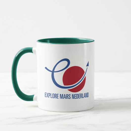 Rood Wit Blauw Exken Mars Nederland Logo Mok (Links)