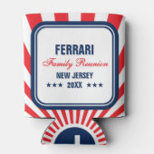 Rood Wit Blauw Familie Reünie Custom Cooler (Achterkant)