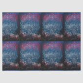 Rood wit blauw Fireworks-deduplicatiedocument Tissuepapier (Voorkant)