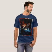Rood Wit & Blauw Framed Eagle T-shirt (Voorkant volledig)