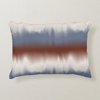 Rood, Wit, & Blauw Geblendeerd Modern Design Accent Kussen