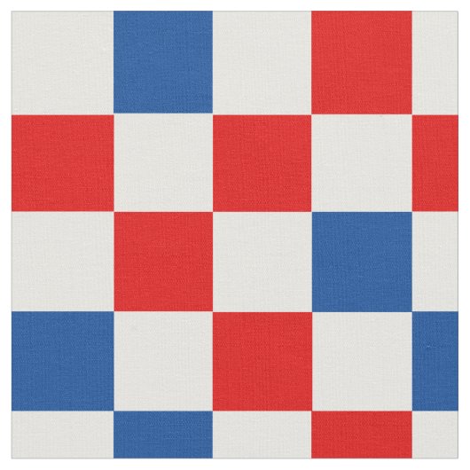 Rood Wit Blauw Geruit Patroonontwerp Stof (Close Up)