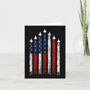 Rood wit blauw gevechtsvliegtuigen 4 juli Amerikaa Kaart
