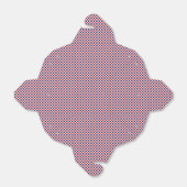 Rood, wit, blauw Gingham-PARTIJ FAVOR BOX, neem ui Bedankdoosjes (Uitgevouwen)