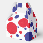 Rood Wit Blauw Glans Trump Enorm Feest Bedankdoosjes (Voorkant)