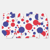 Rood Wit Blauw Glans Trump Enorm Feest Bedankdoosjes (Ongevouwen)