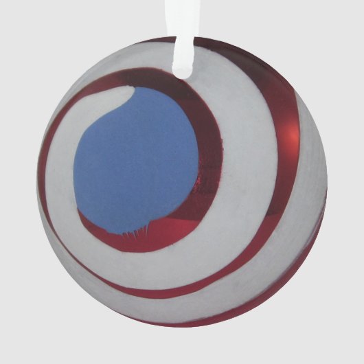  rood wit blauw glas kerstbal wervelen ornament (achterkant)