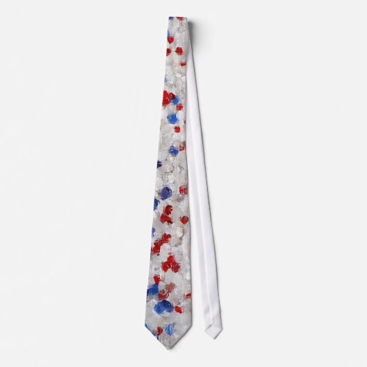 Rood wit blauw glazen Stropdas (Voorkant)