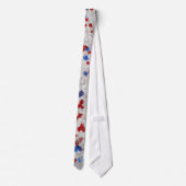 Rood wit blauw glazen Stropdas (Achterkant)