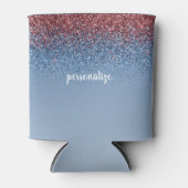 Rood Wit Blauw Glitz Blikjeskoeler (Voorkant)