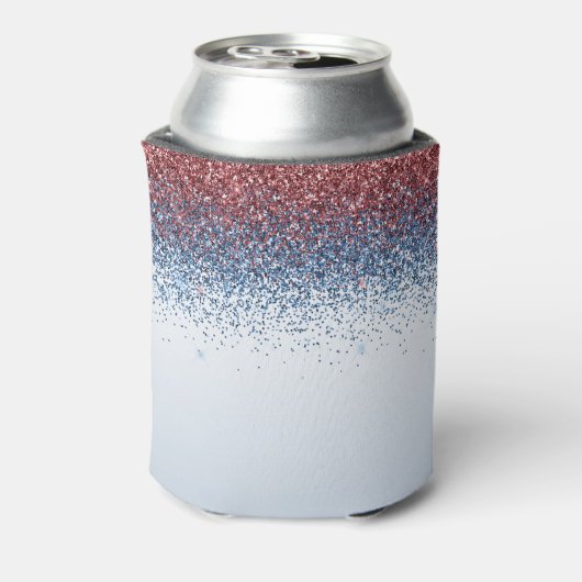 Rood Wit Blauw Glitz Blikjeskoeler (Blikje Achterkant)