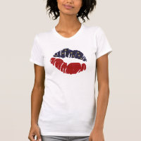 Rood Wit Blauw Goud Glitters Sterren 4e KISS LIPPE