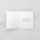 Rood, Wit, Blauw, Gouden Bloemen Dank u Nota Kaart (Binnen)