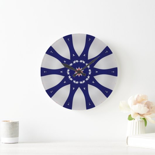 Rood, wit, blauw grote klok (Huis)
