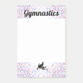 Rood, wit, blauw gymnastiek Uneven Bars Post-it® Notes (Voorkant)