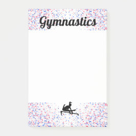 Rood, wit, blauw gymnastiek Uneven Bars Post-it® Notes
